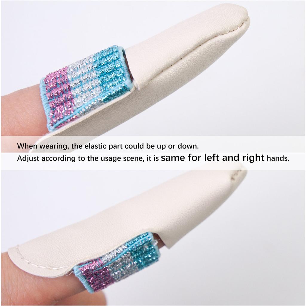 1 пара наперстков для вязания, кожаные наперстки, наперстки для вышивки крючком, наперстки для рукоделия