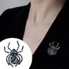 Spider Brooch Shiny Rhinestone Decor Realistic Spider Shape Clothes Collar Decoration Anti-Rust Lady Gift