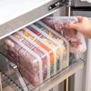 4/6 Grids Transparent Refrigerator Storage Box Frozen Meat Fresh-keeping Box Large Capacity Compartment Plastic Food Container