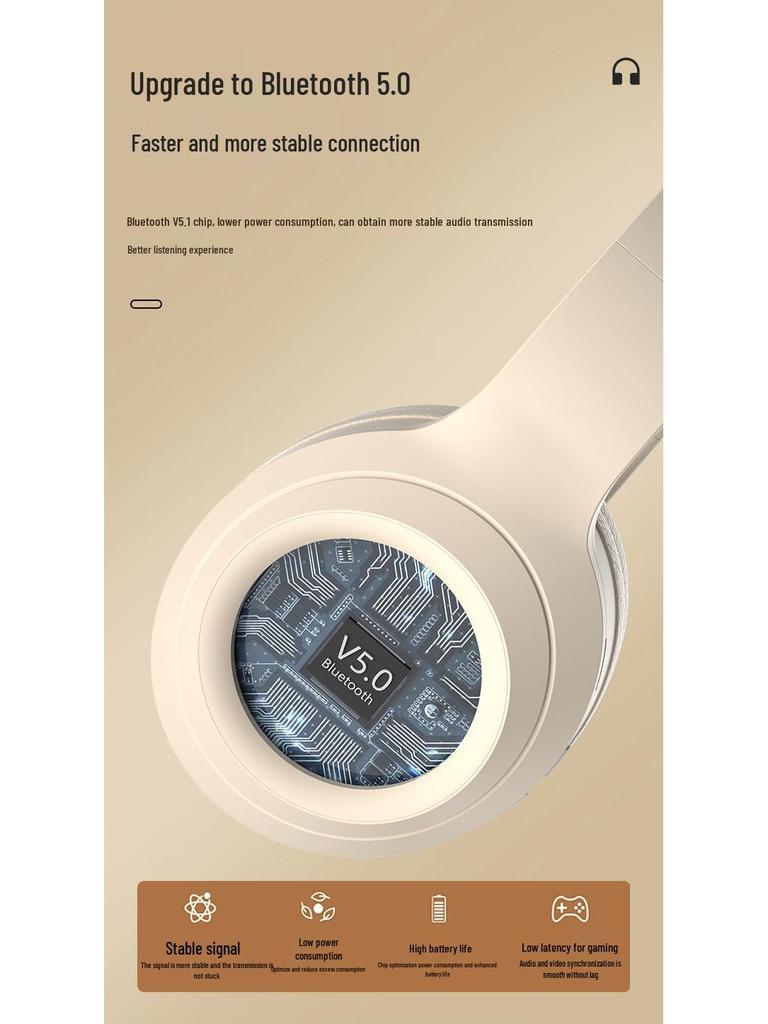 Hot-Selling Wireless Over-Ear Bluetooth Headphones with Ultra-Long Battery and Noise Cancelling