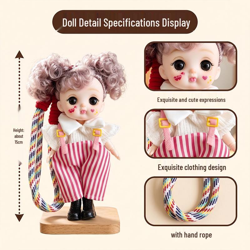 15 см BJD Лолита Кукла Подвеска-брелок для телефона Игрушка - Модный Подарок на День Рождения для Девочек
