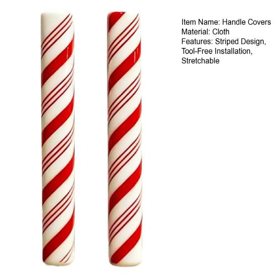 2/8/16 шт. Декоративные накладки для фурнитуры Рождественские мятные накладки на ручки шкафов Красные эластичные накладки на ручки