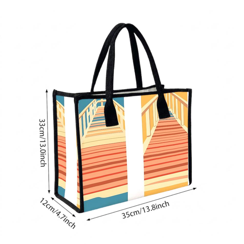 Stylish Printed Tote Bag for Daily Use