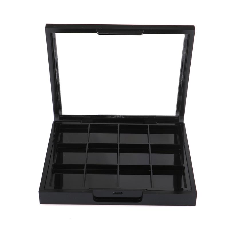 12 Grids Square Empty Eyeshadow Pow Der Lipstick Blush Container Palette Box