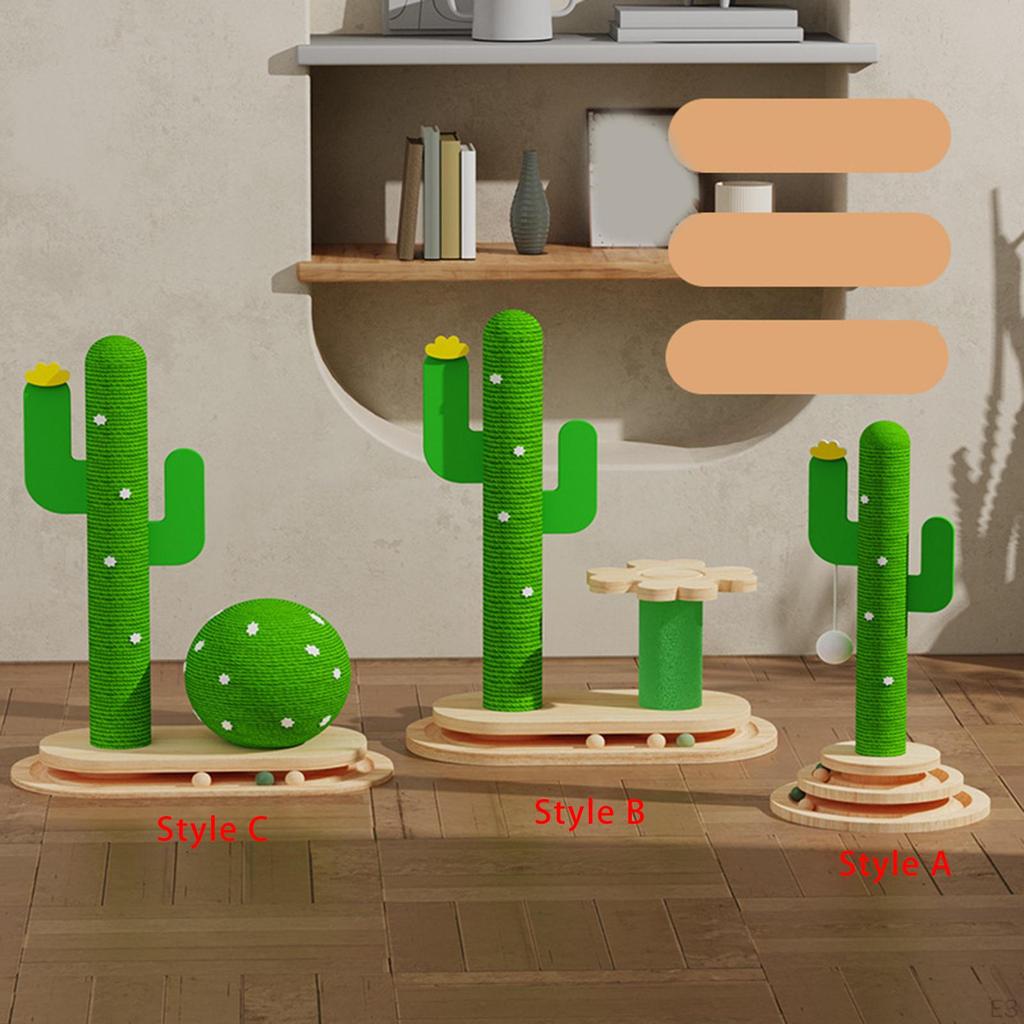 Башня для лазанья с когтеточкой и игрушкой для домашних кошек