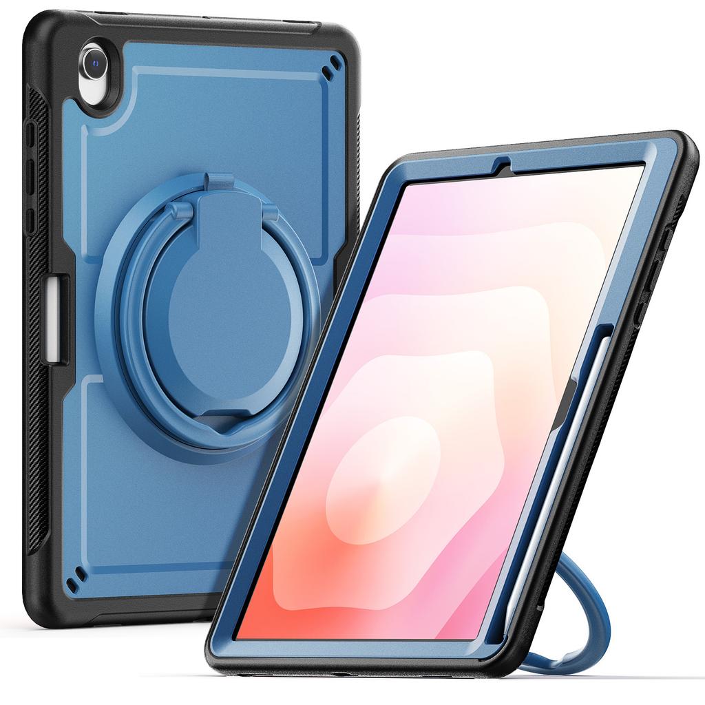 Чехол-подставка с вращающейся ножкой для Samsung Galaxy Tab S10 Lite, противоударный чехол для планшета из ПК + ТПУ
