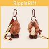 Cute Cartoon Eating Peanuts Groundhog Plush Toy Pendant Keychain For Bag Decor And Gifts
