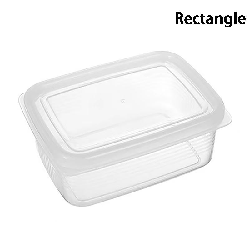 Frozen Meat Storage Box Portable Refrigerator Fruit Vegetable Fresh-Keeping Organizer Box Transparent Cheese Container Kitchen