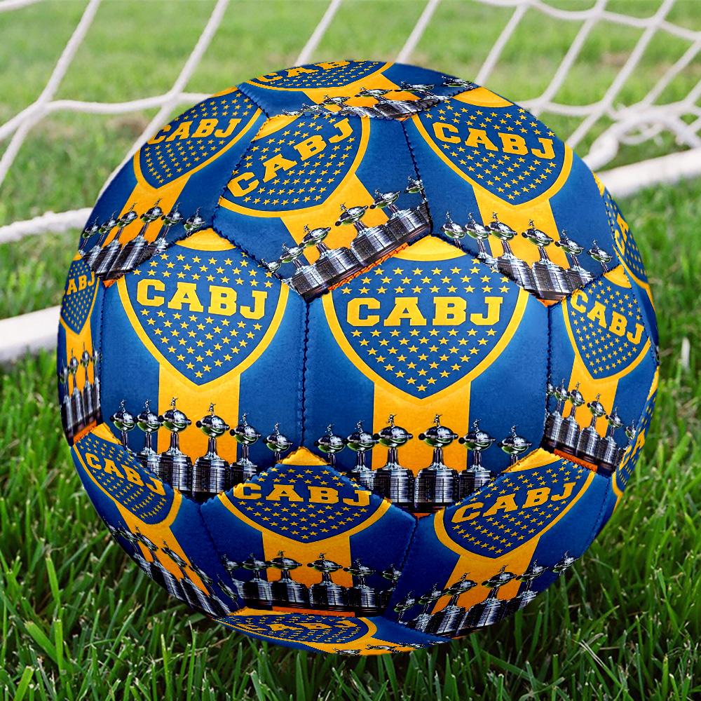 Boca Juniors Crest Size 5 Soccer Balls, High-Quality, Anti-Slip, Protective Football, a Unique Gift Suitable for Birthdays, Christmas