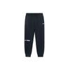 Solid Color Fleece Sports Pants Men Bottoms Black AKLR849-1