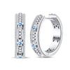 Серьги-кольца из серебра 925 пробы с синим цирконом, ловцом снов, пером, звездой, луной, милым когтем для женщин, тонкие ювелирные изделия в подарок на день рождения