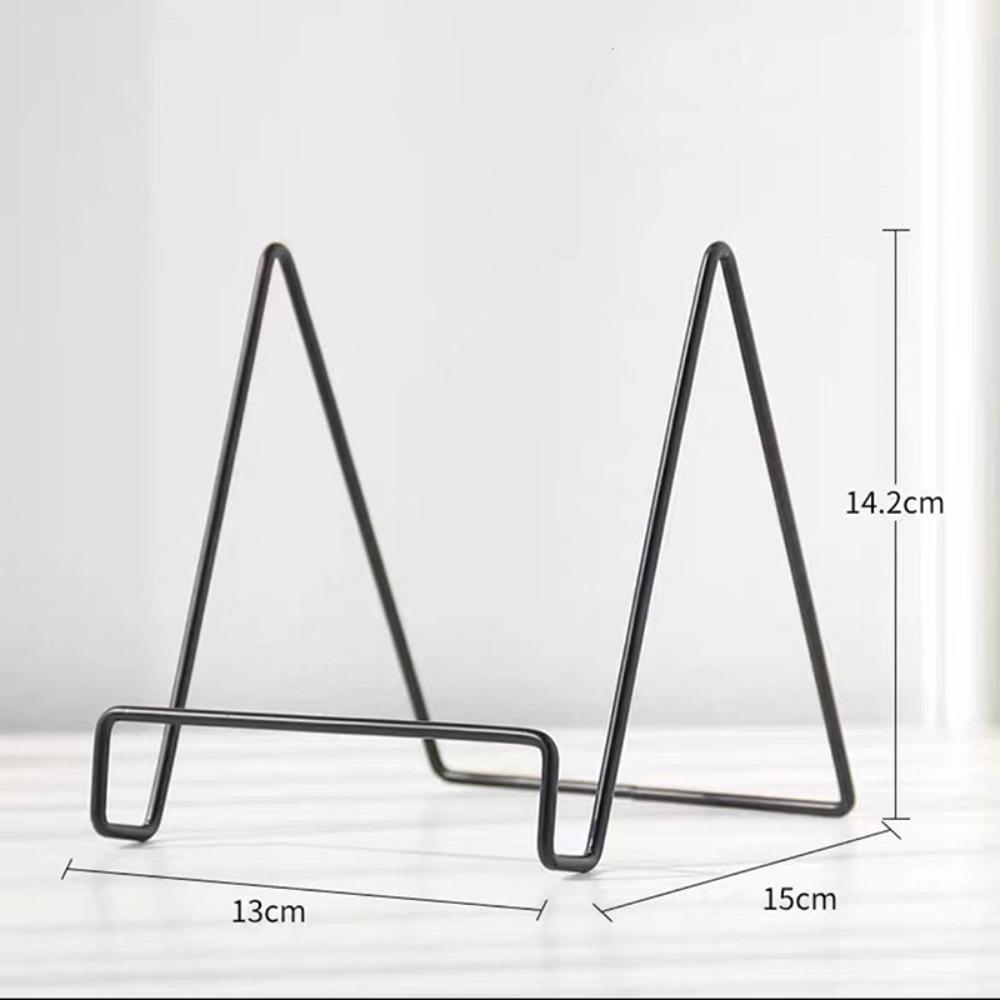 Iron Art Magazine Display Stand Multipurpose Decorative Plate Dish Rack Stable Pedestal Storage Holder Plate Bowl Picture Frame
