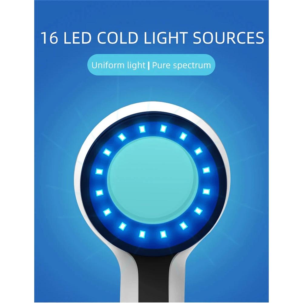 Лампа Вуда Ультрафиолетовый УФ Инструмент для Анализа Кожи Персональный Уход за Красотой Уход за Кожей Увеличительный Анализатор для Ежедневного Использования в Красоте