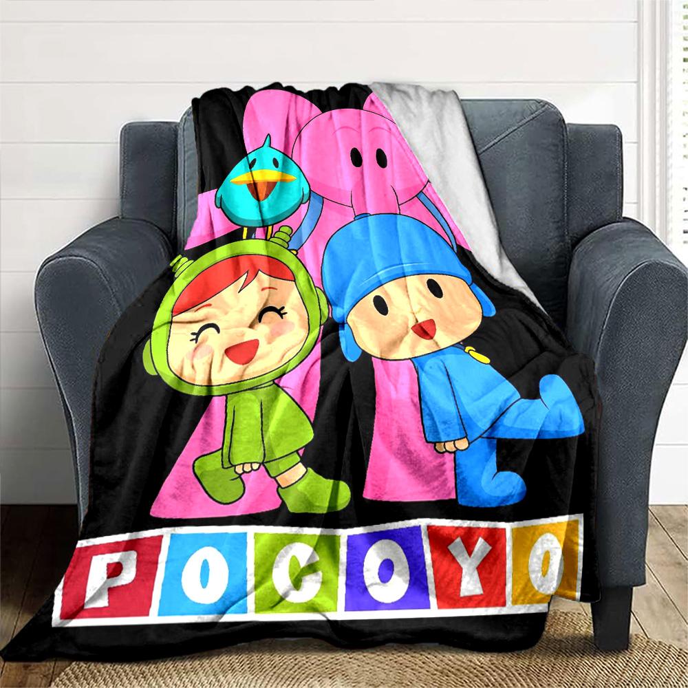 Pocoyo Blanket Ultra-Soft Suitable for Livingroom Sofa Bedding for All Occasions Warmthful Decor Gifts For Family Or Friends