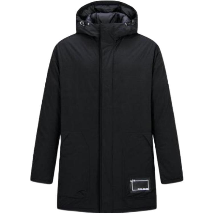 Armani Exchange Однотонная хлопковая куртка с капюшоном и вышивкой-патчем Мужские куртки Черный 6LZK32-ZNUKZ-1200