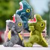 Mini Cute Big Mouth Dinosaur Plush Toys Small Pendant Tyrannosaurus Stuffed Soft Animal Toy Brithday Gift For Kids 13CM
