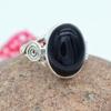 Black Onyx Ring, Silver Ring, 925 Silver Ring, Women Ring, Gemstone Ring, Stackable Ring, Birthday Gift, Boho Ring