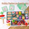 Деревянный набор для ролевых игр «Барбекю» CPC CE: Веселая и познавательная игрушка для взаимодействия родителей и детей