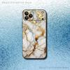 Cool Texture Platinum Marble Phone Case For iPhone 17,16,15,14,13,12,Pro,Max,Plus,E,SE4,Air,Mini Black Soft Box