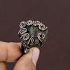 Rough Labradorite Handmade Copper Wire Wrap Jewelry Ring Size 6.5 d9I73