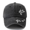 A Stylish Printed Baseball Cap Featuring a Dual Print Design of a Sea Turtle Perfect for Both Men And Women This Trendy Curved