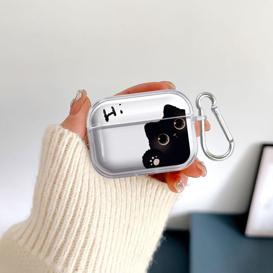 Чехол Милый Кот для Airpods 1 Pro3 Pro Pro2 2 3 4 Прозрачный Чехол-Крышка для Наушников