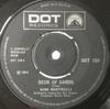 7-дюймовая пластинка WINK MARTINDALE Колода карт DOT109 Dot Records 1968 Великобритания Религиозная Посвященная Б/у
