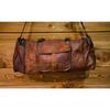 Messenger Shoulder Briefcase Laptop Bag Vintage Leather Men's Genuine Brown Goat