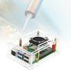 Акриловый корпус для Raspberry Pi 5, медные/алюминиевые радиаторы, защитный корпус для платы разработки, корпус компьютера с вентилятором охлаждения