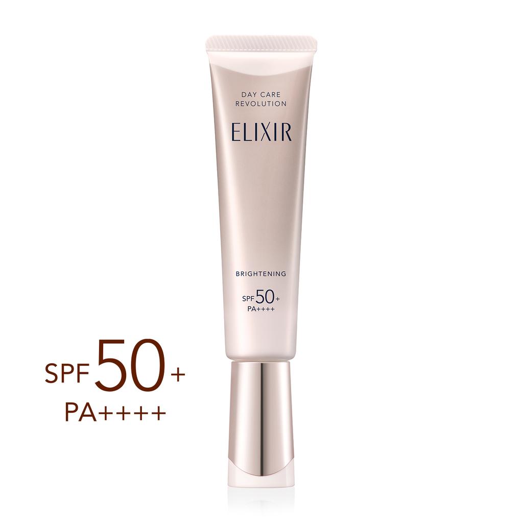 SHISEIDO ELIXIR White Day Care Revolution T+ SPF50 / PA ++++ дневная эмульсия с максимальной защитой от солнца, 35 мл