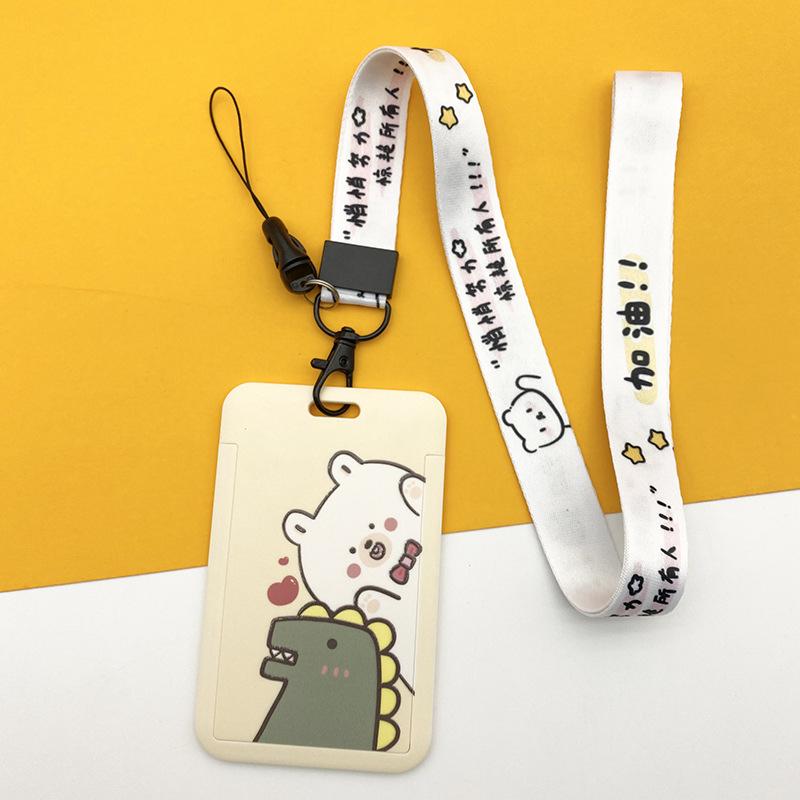 Cartoon Credential Card Holder Bags Doctor Nurse Neck Strap Lanyards Keychain Pass Card Holder Hang Rope Lariat Lanyard Gifts