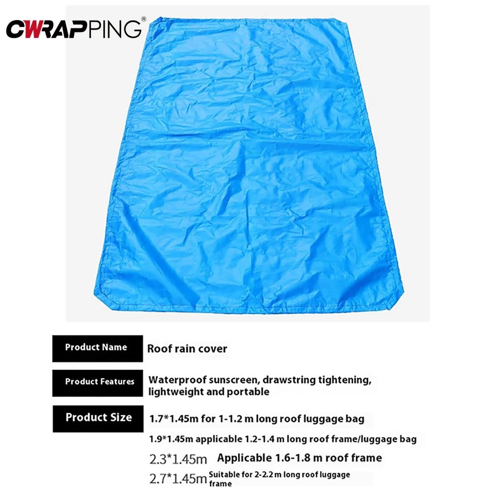 RV Car Roof Rack Cover Waterproof Roof Travel Bag Rain Cover Luggage Covers for Off-Road Motorhome RV Camper Van Accessories