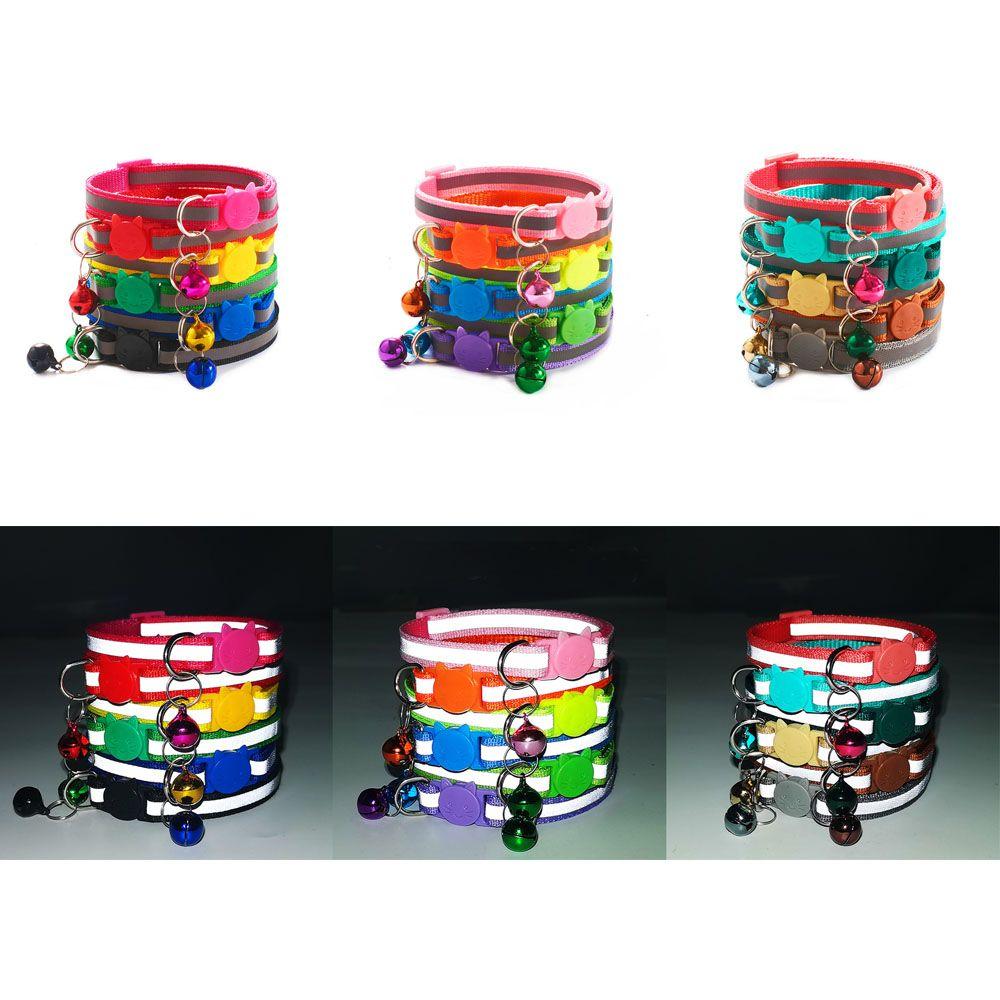 New Breakaway Adjustable Kitten Safety Quick Release Cat Collar Reflective
