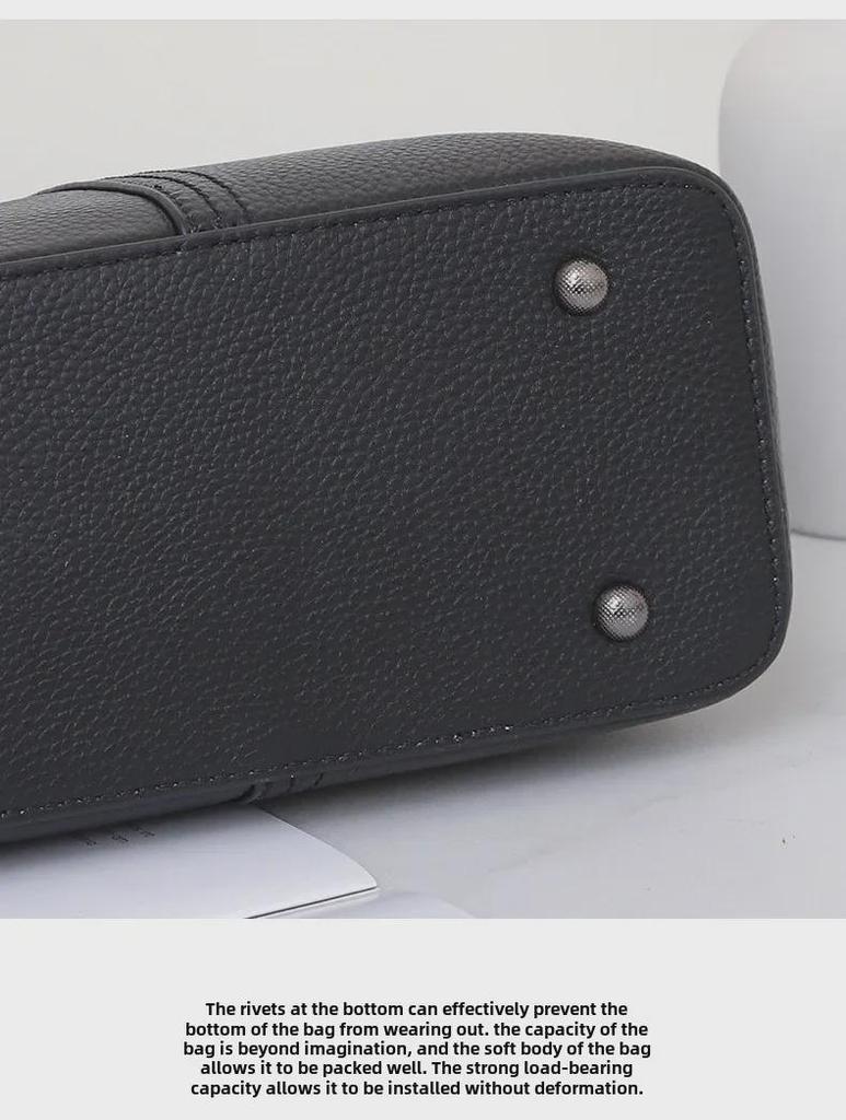 Большая женская сумка-тоут из натуральной кожи 2025 года — новая сумка для поездок на работу и через плечо с большой вместимостью для мам