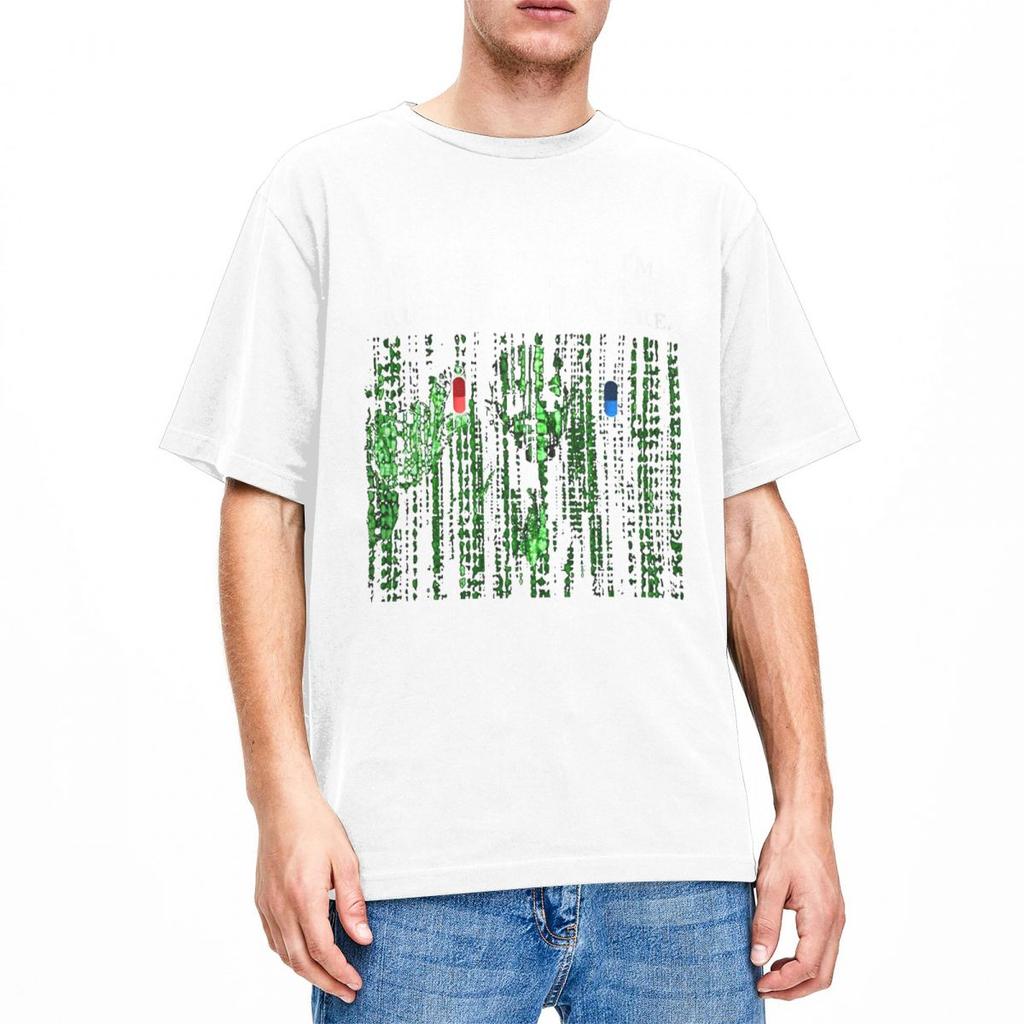 Мужские футболки Neo из фильма Матрица, научно-фантастические топы из чистого хлопка, винтажные футболки с коротким рукавом и круглым вырезом, идея для подарка