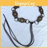 Handmade Hollow Pattern Western Pu Leather Belt For Women Stylish Summer Accessory