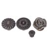 3Pcs Vintage Home Cabinet Knobs Set Antique Bronze Cupboard Door Pull Knob Round Zinc Alloy Dresser Knob Drawer Handle Pulls