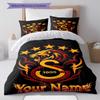 Galatasaray S Custom Name Pattern Bedding,Quilt Set Quilt Cover Pillowcase Home Birthday Gift(1 * duvet cover + 2 * pillowcase, without core)
