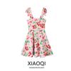 Fashion Style 2024 New Fall Women's Clothing Sling Stylish Cherry Print Mini Dress 8830167