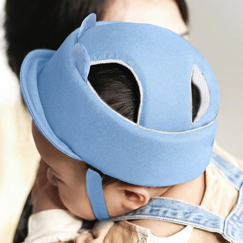 Breathable Infant Safety Helmets Hat Solid Color Lightweight Design Head Protector for Learning to Walk Toddler Baby