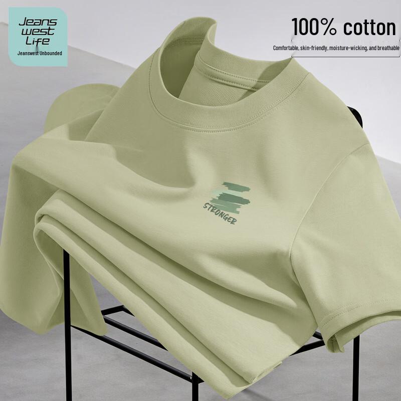 Мужская хлопковая футболка с коротким рукавом JEANSWEST LIFE