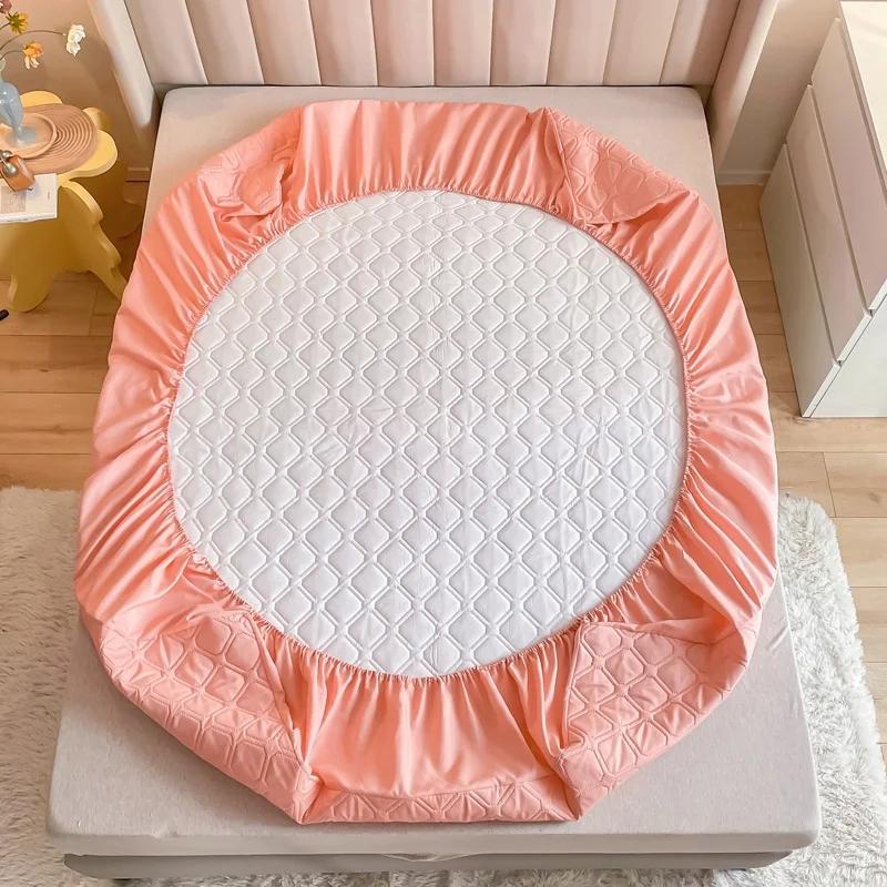 Водонепроницаемая простыня, утолщенный наматрасник, защита от пятен, плед, покрывало на кровать, вентилируемые покрывала для двуспальной кровати для дома(НЕТ наволочки)