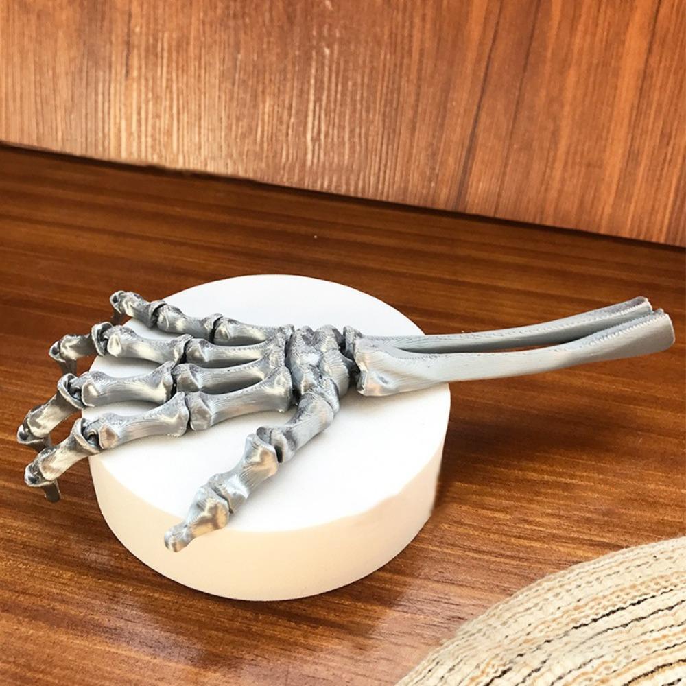3D Printed Movable Joint Skeleton Claw Flexible Human Skeleton Palm Model Home Desktop Decor