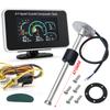 Digital Car 4 In 1 Gauge Oil Pressure Water Temp Fuel Level Voltage Gauge With Sensors (Option) LCD Meter For Car Truck 12V 24V