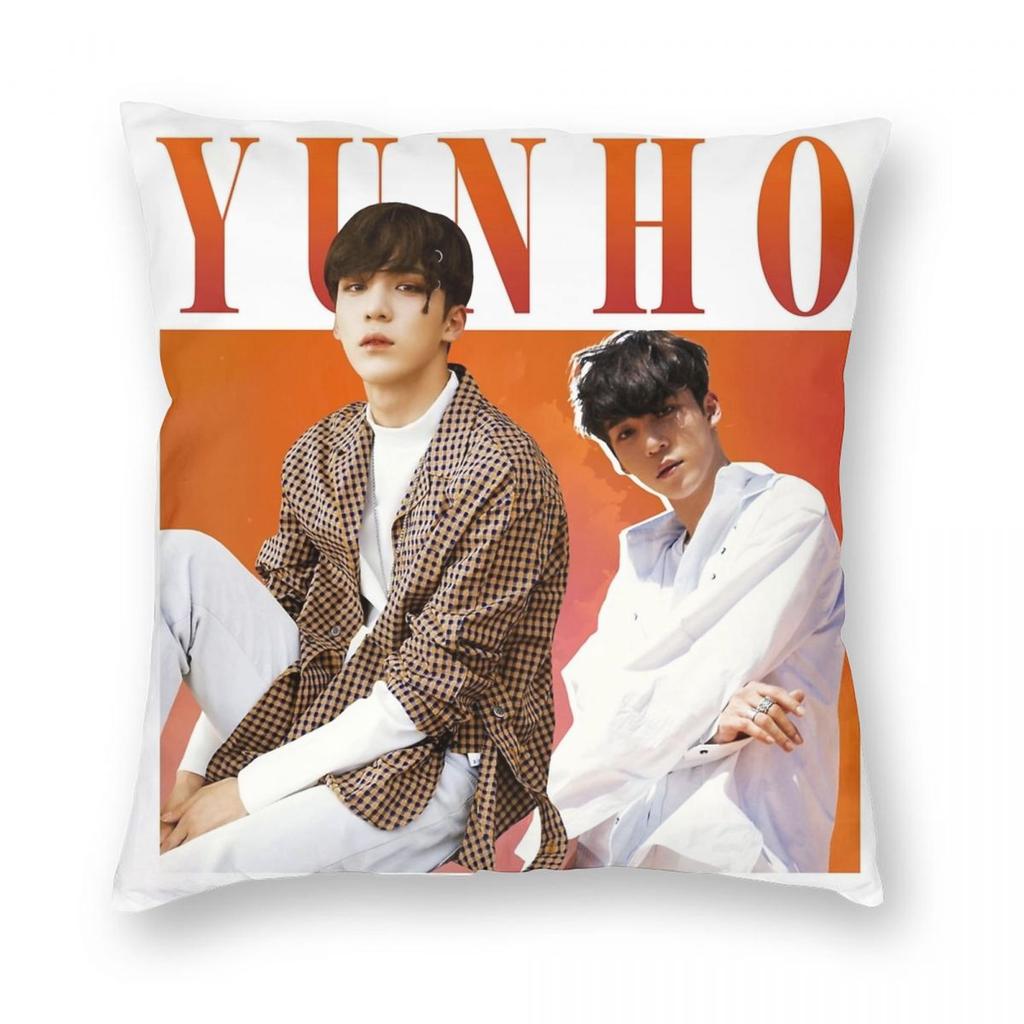 Подушка с принтом Wooyoung 90s Ateez Kpop Группа Наволочка Двусторонняя Печать Полиэстер Чехол для Подушки Декоративная Подушка Чехол для Подушки Постель