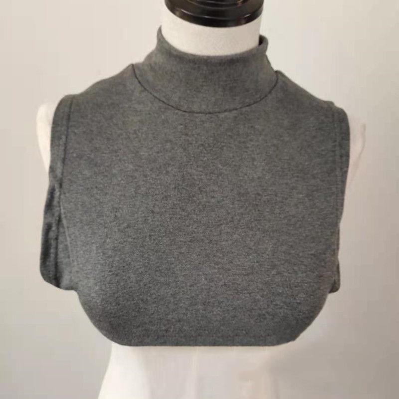 Полувысокий воротник, поддельный воротник с шарфом, женский пуловер для сохранения тепла и защиты шейного отдела позвоночника, однотонный декоративный поддельный воротник