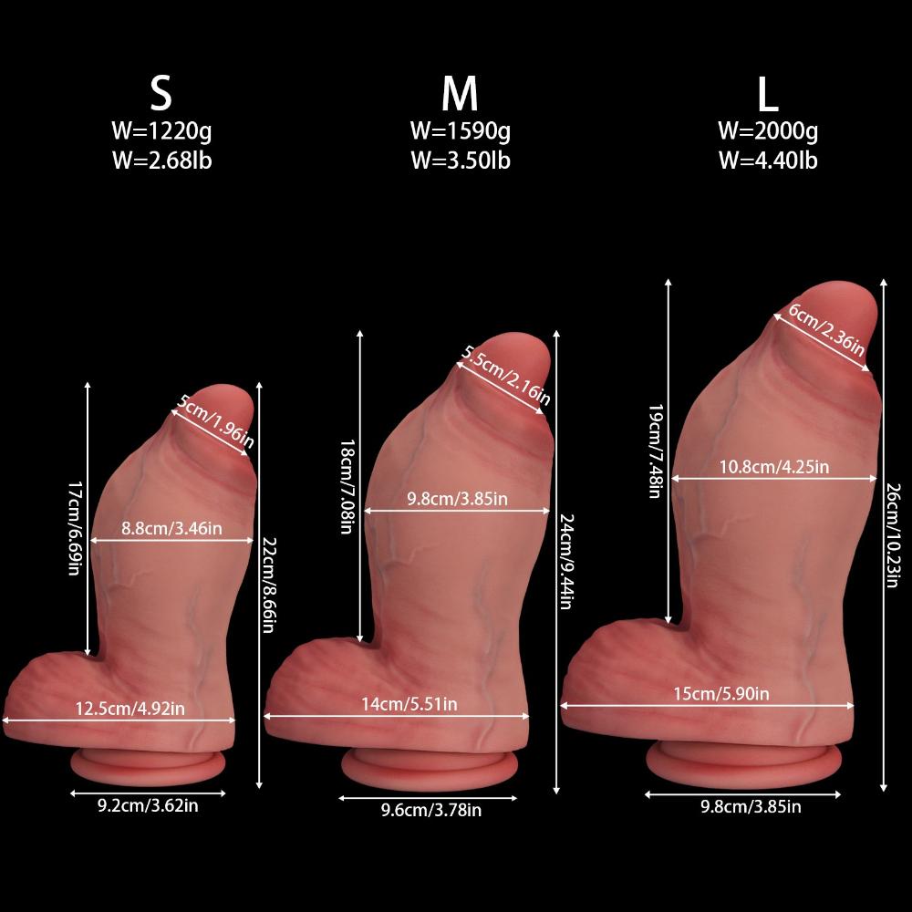 Премиальный жидкий силиконовый дилдо - Очень большой реалистичный мягкий игрушка для взрослых для женщин
