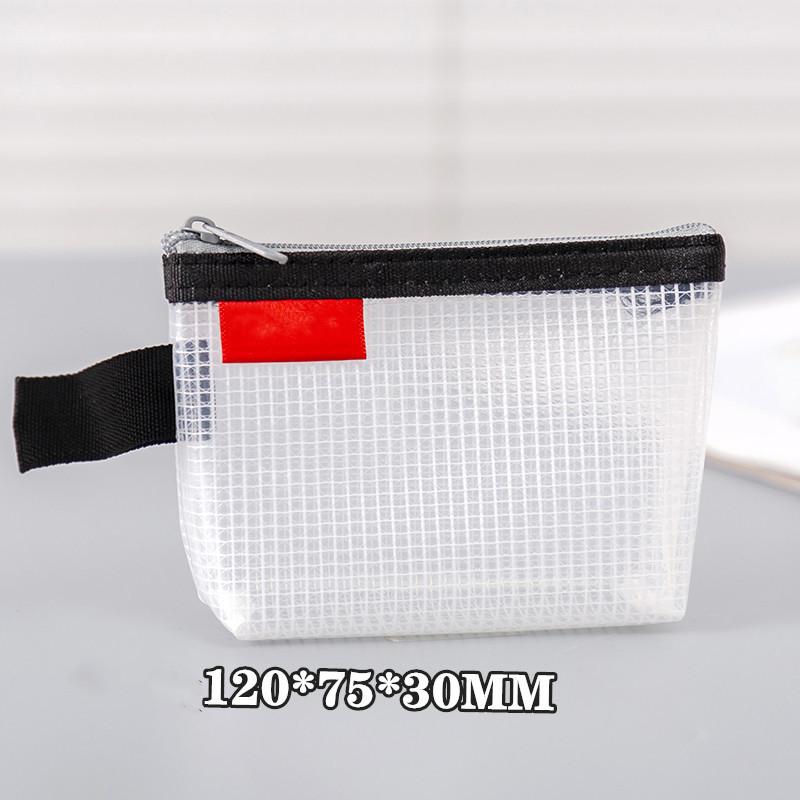 Waterproof Triangle Mesh Zipper Bag Small Object Storage Bag Card Bag Bank Card Storage Bag