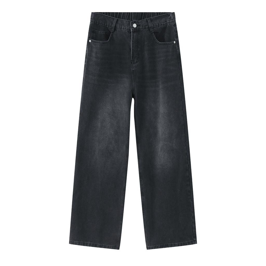 Men's Four Seasons Elastic Waist Straight Casual Jeans