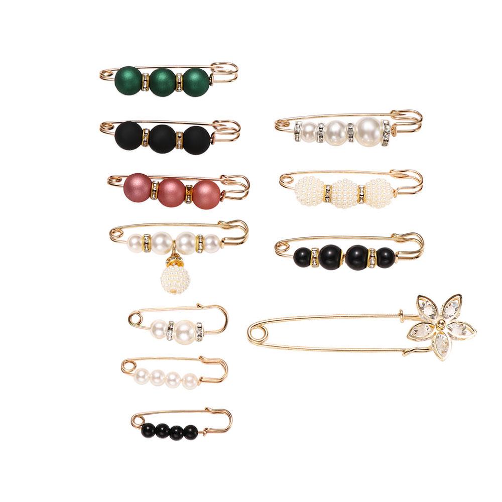 Dress Shawl Clips Waistband Pin Waist Pin Brooch Clothing Brooches Set Dress Shawl Clips